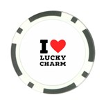 I love lucky charm Poker Chip Card Guard (10 pack) Front