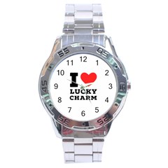 I Love Lucky Charm Stainless Steel Analogue Watch by ilovewhateva