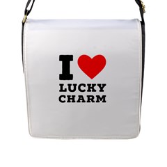 I Love Lucky Charm Flap Closure Messenger Bag (l) by ilovewhateva