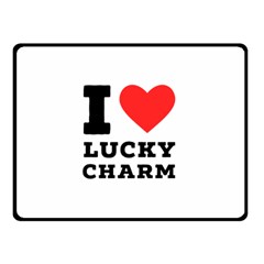 I Love Lucky Charm Two Sides Fleece Blanket (small) by ilovewhateva