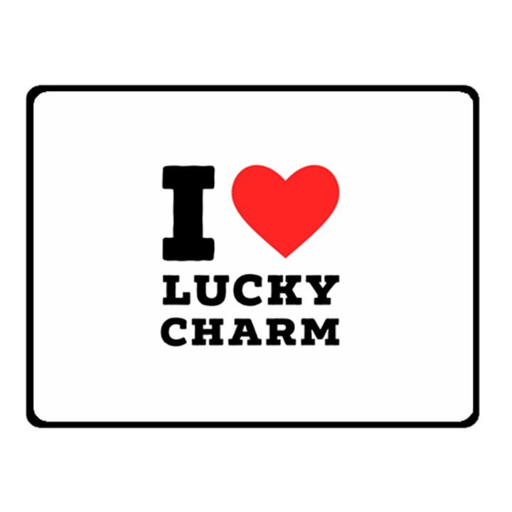 I love lucky charm Two Sides Fleece Blanket (Small)