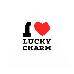 I Love Lucky Charm Wooden Puzzle Triangle by ilovewhateva