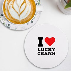 I Love Lucky Charm Uv Print Round Tile Coaster by ilovewhateva