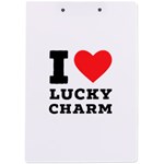 I love lucky charm A4 Acrylic Clipboard Back