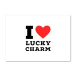 I love lucky charm Crystal Sticker (A4) Front