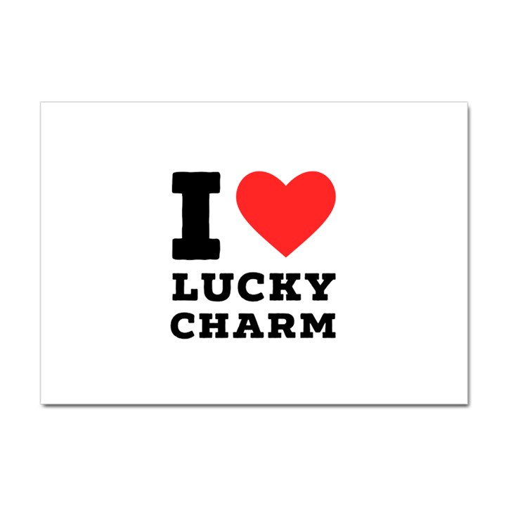 I love lucky charm Crystal Sticker (A4)