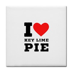 I Love Key Lime Pie Tile Coaster by ilovewhateva