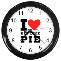 I Love Key Lime Pie Wall Clock (black) by ilovewhateva