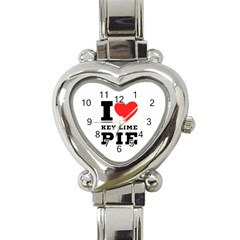 I Love Key Lime Pie Heart Italian Charm Watch by ilovewhateva