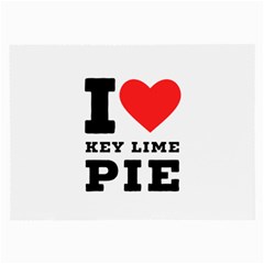 I Love Key Lime Pie Large Glasses Cloth by ilovewhateva