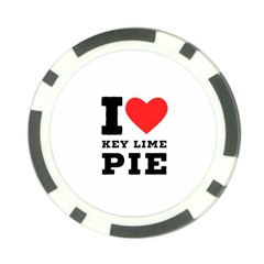 I Love Key Lime Pie Poker Chip Card Guard by ilovewhateva