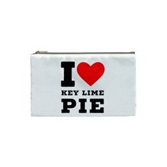 I Love Key Lime Pie Cosmetic Bag (small) by ilovewhateva