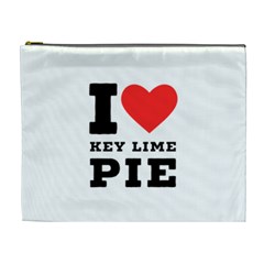 I Love Key Lime Pie Cosmetic Bag (xl) by ilovewhateva