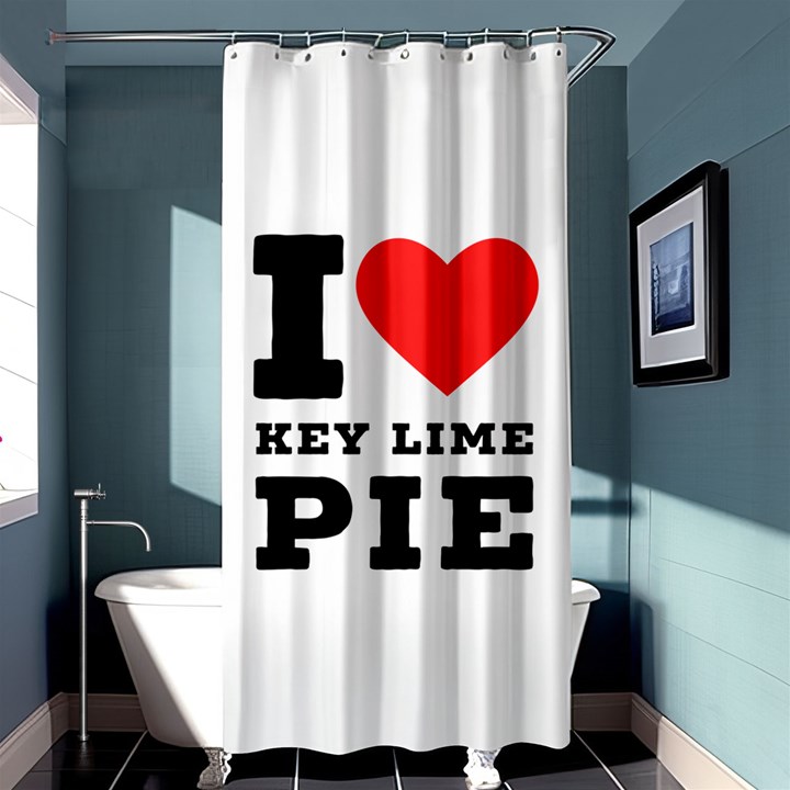 I love key lime pie Shower Curtain 36  x 72  (Stall) 