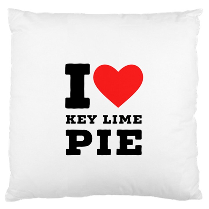 I love key lime pie Standard Premium Plush Fleece Cushion Case (One Side)