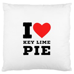 I Love Key Lime Pie Standard Premium Plush Fleece Cushion Case (two Sides) by ilovewhateva