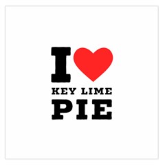 I Love Key Lime Pie Square Satin Scarf (36  X 36 ) by ilovewhateva