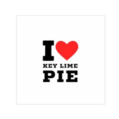 I Love Key Lime Pie Square Satin Scarf (30  X 30 ) by ilovewhateva