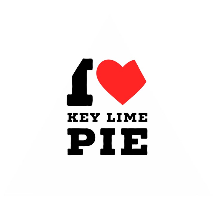 I love key lime pie Wooden Puzzle Triangle