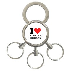 I Love Italian Cherry 3-ring Key Chain by ilovewhateva