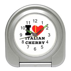 I Love Italian Cherry Travel Alarm Clock by ilovewhateva