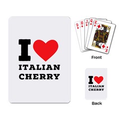 I Love Italian Cherry Playing Cards Single Design (rectangle) by ilovewhateva