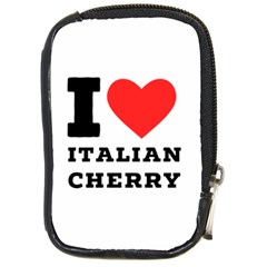 I Love Italian Cherry Compact Camera Leather Case by ilovewhateva