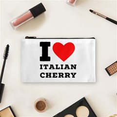 I Love Italian Cherry Cosmetic Bag (small) by ilovewhateva