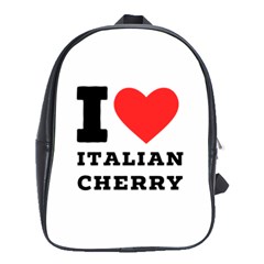 I Love Italian Cherry School Bag (large) by ilovewhateva