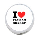 I love Italian cherry 4-Port USB Hub (Two Sides) Front