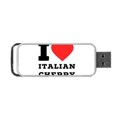 I Love Italian Cherry Portable Usb Flash (one Side) by ilovewhateva