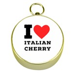 I love Italian cherry Gold Compasses Front