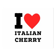 I Love Italian Cherry Two Sides Premium Plush Fleece Blanket (large) by ilovewhateva