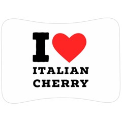 I Love Italian Cherry Velour Seat Head Rest Cushion by ilovewhateva