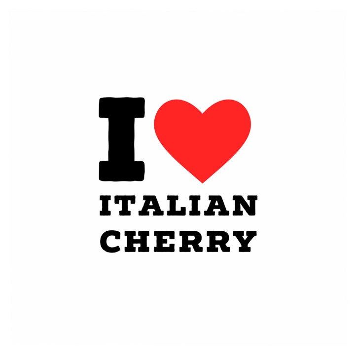 I love Italian cherry Wooden Puzzle Square