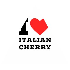 I Love Italian Cherry Wooden Puzzle Triangle by ilovewhateva