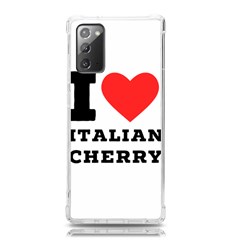 I Love Italian Cherry Samsung Galaxy Note 20 Tpu Uv Case by ilovewhateva