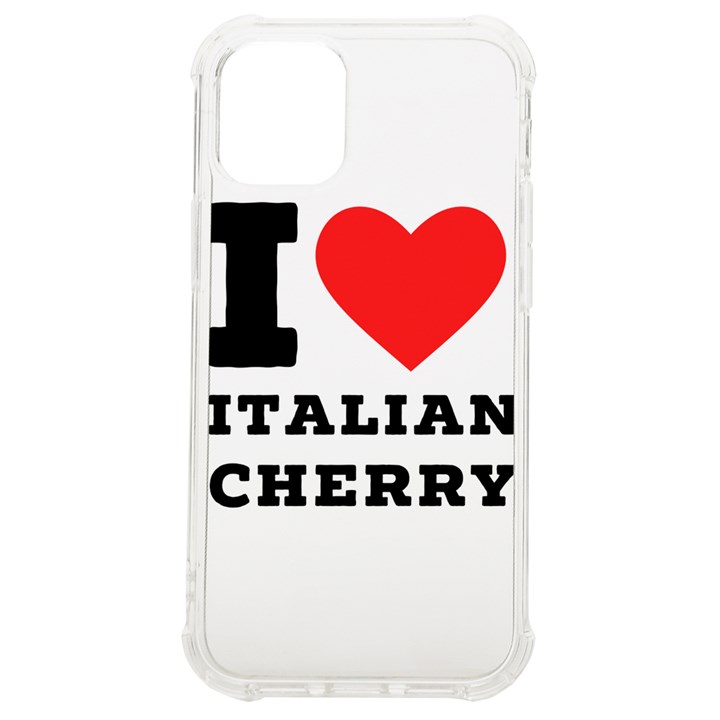 I love Italian cherry iPhone 12 mini TPU UV Print Case	