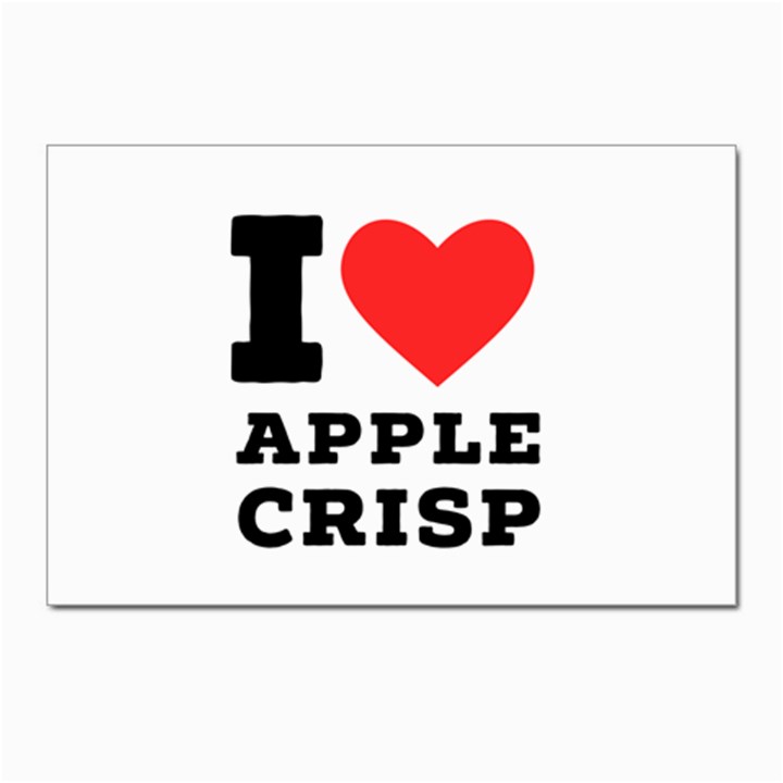 I love Apple crisp Postcards 5  x 7  (Pkg of 10)