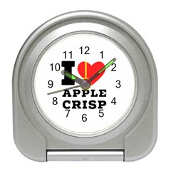 I Love Apple Crisp Travel Alarm Clock by ilovewhateva