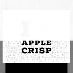 I Love Apple Crisp Rectangular Jigsaw Puzzl by ilovewhateva