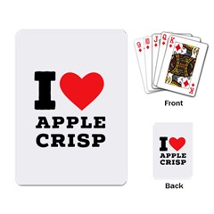 I Love Apple Crisp Playing Cards Single Design (rectangle) by ilovewhateva