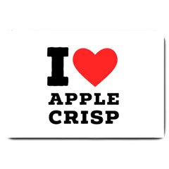 I Love Apple Crisp Large Doormat by ilovewhateva