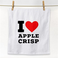 I Love Apple Crisp Face Towel by ilovewhateva