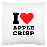 I love Apple crisp Large Cushion Case (Two Sides) Front