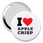 I love Apple crisp 3  Handbag Mirrors Front