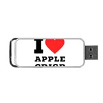 I love Apple crisp Portable USB Flash (Two Sides) Front