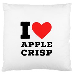 I Love Apple Crisp Standard Premium Plush Fleece Cushion Case (two Sides) by ilovewhateva