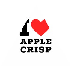 I Love Apple Crisp Wooden Puzzle Triangle by ilovewhateva