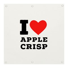 I Love Apple Crisp Banner And Sign 3  X 3  by ilovewhateva